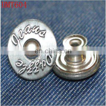 stainless steel material new fashion jeans button