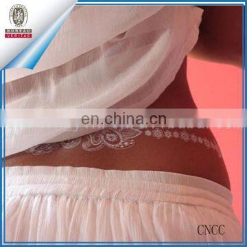 Skin safe temporary white lace tattoo