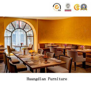 Wholesale Restaurant Furniture Wooden Hotel Dining Table and Chair