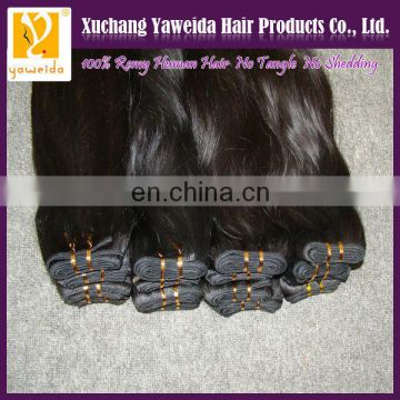 high quality natural straight selling high quality virgin peruvian hair weft