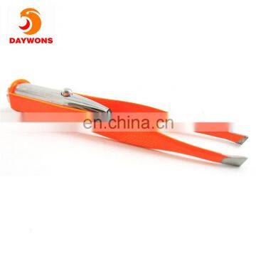 Colorful Stainless Steel With LED Lighted Tweezers Precision Painless Eyebrow Shaping and Facial Hair Removal photo-6