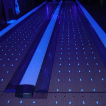 Glow Square Gutter Bowling Lanes