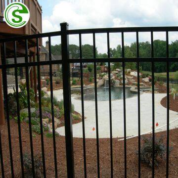 Galvanized Steel Picket Fence Hard Used Wrought Iron Fencing for Sale photo-5