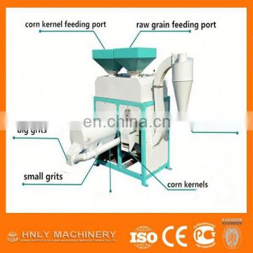 Manual mini home use corn grits mill machine