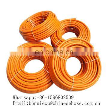 JG CE Approved EN ISO 3821 Soft Orange PVC LPG Gas Hose Pipe,8mm 9mm Reinforced Propane Butane LPG Gas Hose Pipe
