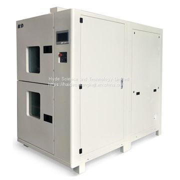 Two zones high and low temperature thermal shock chamber