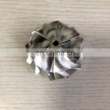 GT15-25 51.90/64.00mm 6+6 blades high performance turbo billet/milling/aluminum 2618 compressor wheel