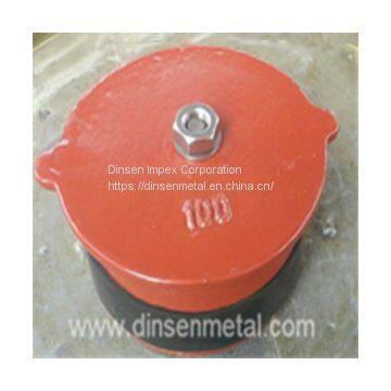 EN877 SML/KML, Cast iron fitting. Cap with rubber seal