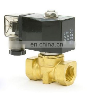 GOGO Normally Close 2 Way Brass Compact Pilot electric solenoid water valve 16bar 1/4" BSP Orifice 10mm 24V DC PXC-02