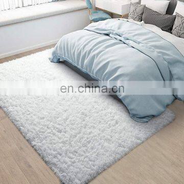 Customized Square Faux Fur Fake Sheepskin Shaggy Area Rugs White Faux Fur Carpet photo-5
