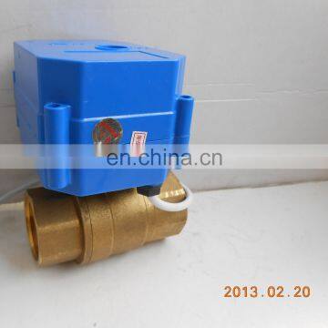 24v 110v 220v brass ss304 upvc CWX-60P 4nm dn8 dn10 dn15 dn20 dn25 dn32 12v electric ball valve