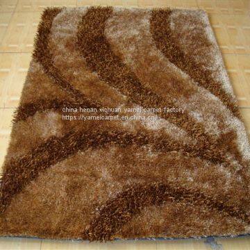 best selling 5D polyester shaggy carpet for sitting room and bedroom