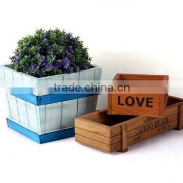 Custom Engraved Logo Antique Printed Wooden Crates