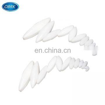 Laboratory PTFE Magnetic Stirrer Mixer Stir Bars with pivot ring White Color