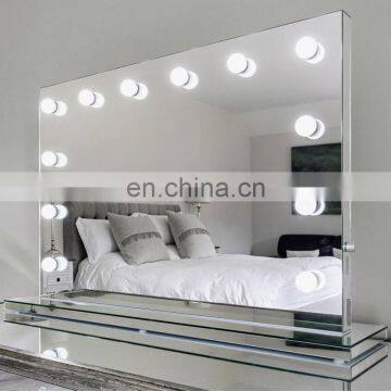 Factory Cheap Price 5mm Wall Hanging Frameless Hollywood Mirror photo-5