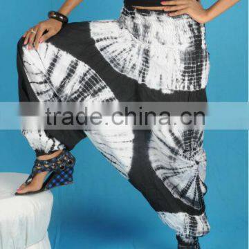 TIE DYE HAREM PANTS.HAREM YOGA PANTS,BAGGY BOHO GYPSY PANTS,FISHERMAN PANTS,INDIAN COTTON GENIE ALIBABA PANTS