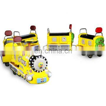 Zoo Outdoor Electric Amusement Mini Train Rides With Track For Adult And Kiddie for sale