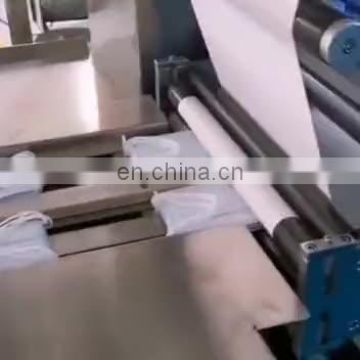 Horizontal pillow paper bag 4 side sealing mask packing machine