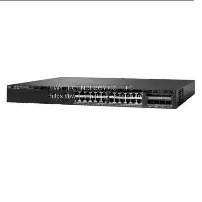 WS-C3650-24PS-S Cisco 3650 24 10/100/1000 Ethernet Ports Layer 3 POE IP Base Managed Switch photo-2