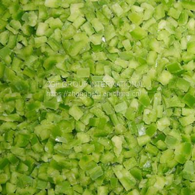 Frozen green pepper diced 6mm