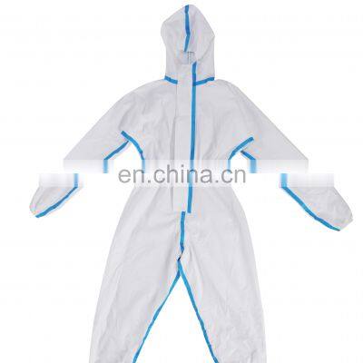 En14126 Hospital Protectively Clothing Doctor Safety Ppe Disposable Coverall Medical Protection Suit With Hood