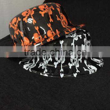 red white black halloween party hats plasctic clown hats for adult party items