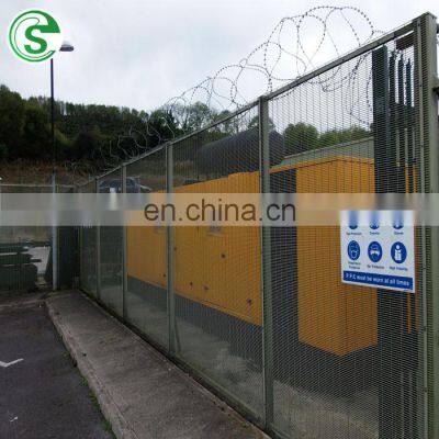 Hot Dipped Galvanized Portable Perimeter 358 Security Anti-Climb Mesh Fence For Sale