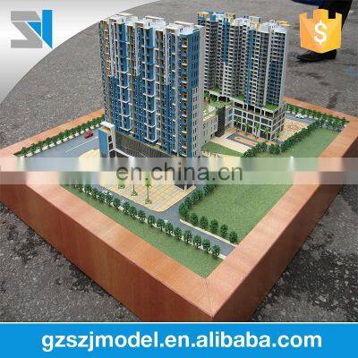 miniature building maquette for marketing and presentation