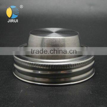 silver cocktail shaker 70mm stainless steel lid for mason jar