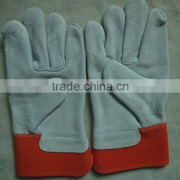 CE EN 388 western leather mechanic safety working gloves for miners