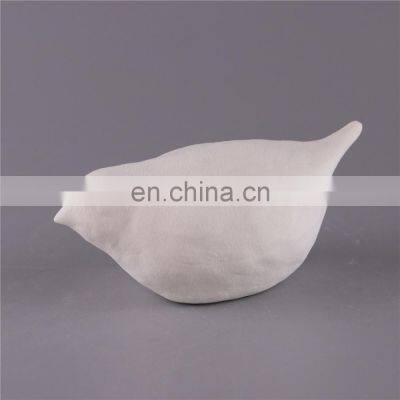 White Interior Small Cute Modern Nordic Style Unpainted Ceramic Bird Animal Figurines Statue Craft Home Accessories Decor