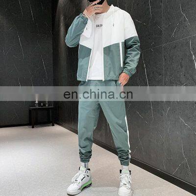 Wholesale 2-pieces Men's Plus Size Big and Tall Sports and Leisure Sports Sets Jogging Suit Custom Men's Suit photo-3