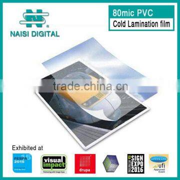 80mic Glossy transparent Cold Laminating Film