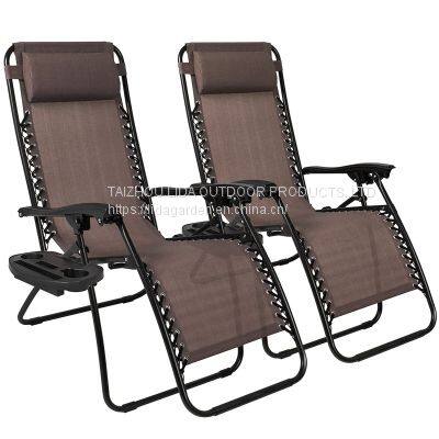 Outdoor Lounge Chair Adjustable Folding Zero Gravity Recliner Chair Lounge photo-3