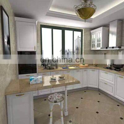Free 3D Design and Samples,Luxury Big House Design Open Kitchen Cabinets photo-4
