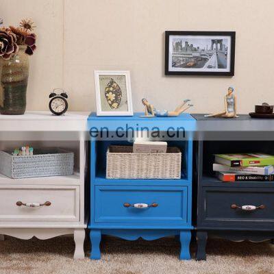 American style rural bedside simple solid wood bedroom Mini modern simple storage storage cabinet