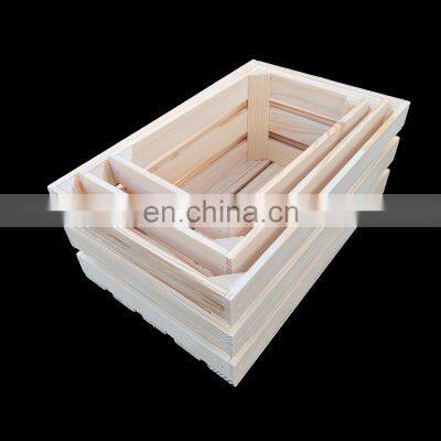 Set 3 Diverse Casse Dilegno Con Manici photo-4