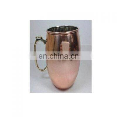 new brass handle copper mug