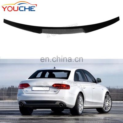 M4 style carbon fiber rear trunk wings spoiler for Audi A4 B8 2009-2012 4 door sedan