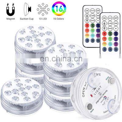 Ip68 Waterproof Magnetic Underwater Remote Control 13 Led Swimming Pool Light