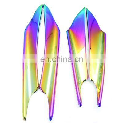 4pcs Universal Carbon Fiber Type Car Front Bumper Lip Splitter Exterior Fins Body Spoiler Canard