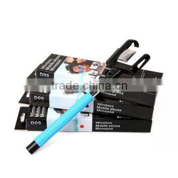 Extendable Selfie stick Pole Handheld for D09 iphone android Remote Control with Bluetooth Shutter