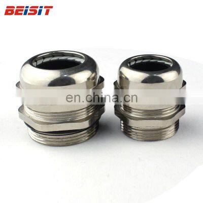 M Nickel Plated Brass Waterproof High Quality Metal Cable Gland Connector For Plastic Enclosure Box