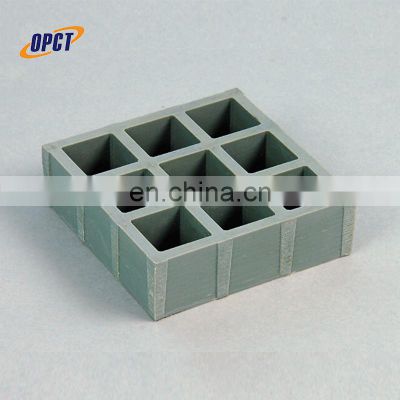 FRP Molded plastic Grating Fiberglass Grating for Platform floor Walkway square type panel grating