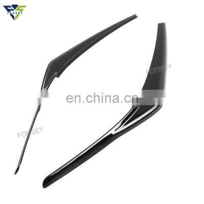 Head Light Trim Cover 2pcs Fashion Front Headlamps Fender Eyebrow Eyelids Cover Trim Decoration for Camry 2018+