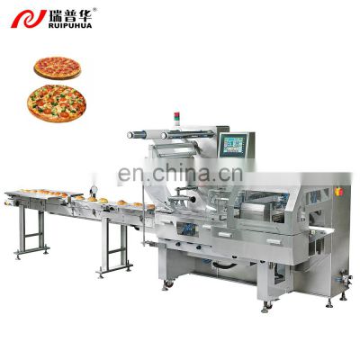 automatic crusty pancake naan bread pizza dough automatic horizontal pillow flow wrap packaging machine for industrial use