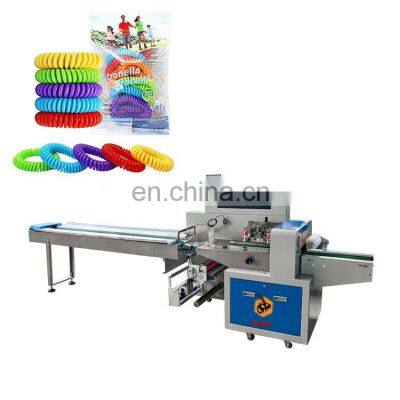 Rubber band packing machine rubber packaging machine flow wrap packing machine