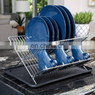 Wholesale Kitchen Over Sink Dish Drying Rack Metal Kitchen Organizer Stainless Steel Dish Drying Rack Sink Rack photo-4