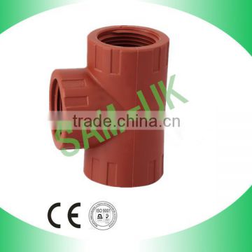 PP Female Tee Female Pipe Fittings Threaded Fittings