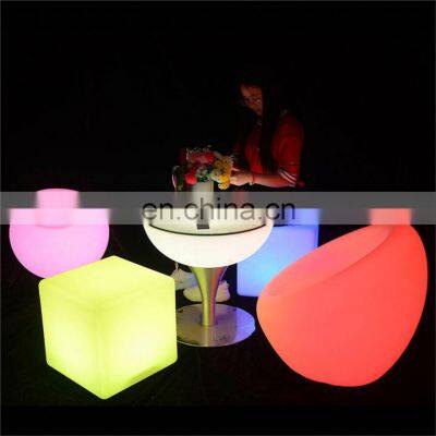 outdoor glow up furniture club chair bar decoration light courtyard decoration lamp waterproof led cube chair lighting